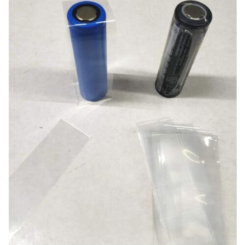 18650 Positive negative insulation clear lucite PVC heat shrinkable casing skin heat shrinkable film
