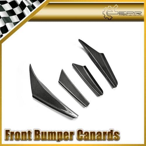 Promotion Car-styling For Mitsubishi Evolution EVO 5 Carbon Fiber Front Bumper Canard 4pcs
