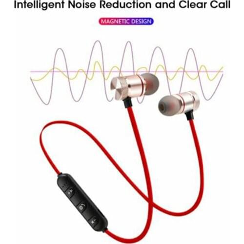 Bluetooth 4.1 Earphone In Ear Magnetic Wireless Sport Headphones Stereo Bass Audio Earbuds Portable Neckband Hearsets