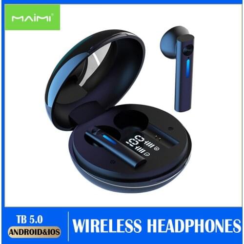 T15 Bluetooth Earphones Wireless Headphones Touch Control Sports Earbuds Microphone Works On All Smartphones Music Headset TWS