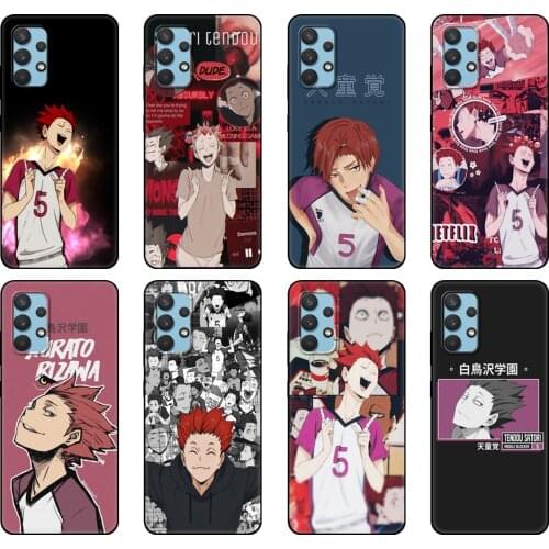 Black tpu Case For Samsung galaxy A32 A42 A52 A72 4g 5g S21 PLUS ultra back cover Anime Tendo Satori