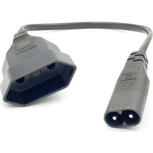 IEC320 C8 Male to Europe Schoko CEE7/16 Outlet Female socket Power Extension Cable For PDU UPS
