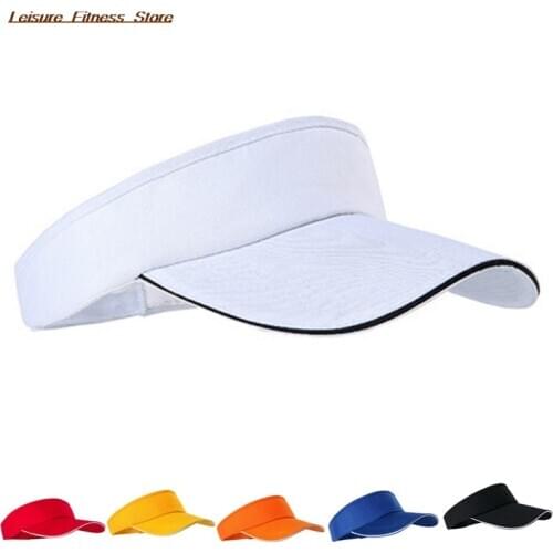 Tennis Caps Men Women Adjustable Sport Headband Classic Sun Sports Visor Hat Running Caps Tennis Beach Hat Outdoor Sports Hat