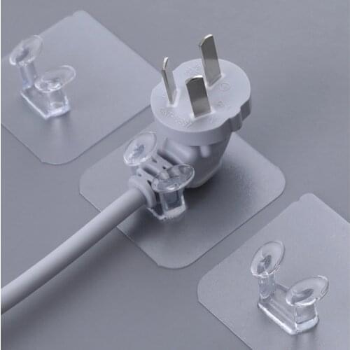 5PCS 10PCS Adhesive Hooks Rack Wall Hanger Space Saver Flower Heavy Load Transparent Strong Self Strong Kitchen Bathroom Towel