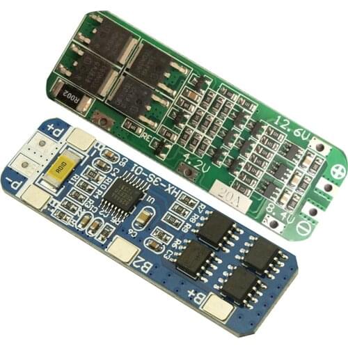 3S 10/20A Li-ion Lithium Battery 18650 Charger PCB BMS Protection Board 12.6V Cell 64x20x3.4mm Module