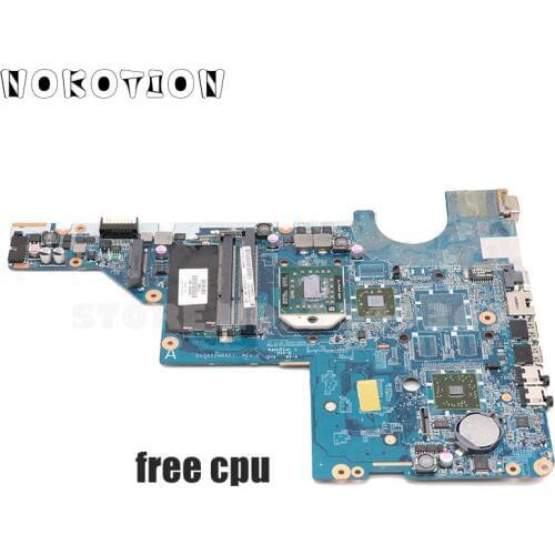 NOKOTION 592809-001 DA0AX2MB6E1 Main board for HP Compaq CQ42 CQ62 G42 G62 Laptop Motherboard Socket S1 DDR3 free cpu