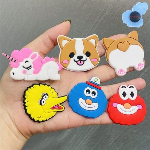 Cute Charms Single Sale 1Pcs Cartoon Unicorn Dog Duck Shoe Accessories Shoe Charms Decoration Fit Croc Jibz Wristbands Kids Gift