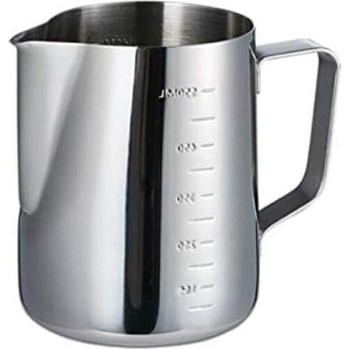 Stainless Steel Milk Jug,Milk Jug for Coffee Machine,Espresso Coffee Cup Mug with Measurement,Milk Pitcher Jug,Latte Art