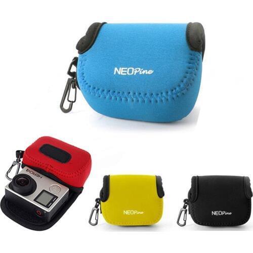 Neoprene Camera Case Bag for GoPro HERO5 GoPro HD, GoPro HERO3+ HERO4 Hero 7 Sj4000 Sj5000 Sport Action Camera pouch cover