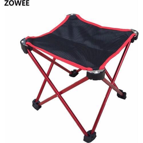 7075 Aluminium Alloy Camping Foldable Chair Folding Fishing Picnic BBQ Garden Chair Seat Outdoor Tools Stool ZW-OS01