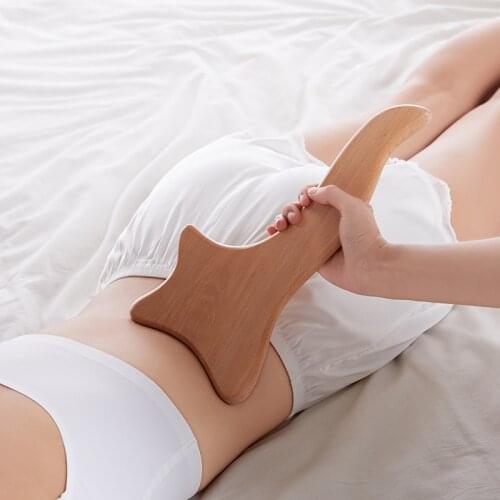 Wood Gua Sha Therapy Massage Tools Anti Cellulite Paddle Body Massager Lymphatic Drainage Board For Back Legs Arms Scraping