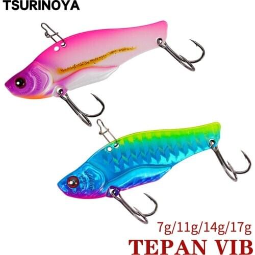 TSURINOYA GOBLIN Metal VIB TEPAN VIB 7g 11g 14g 17g Long Sinking Metal VIB Artificial Bait Full Swimming Layer Fihsing Lure