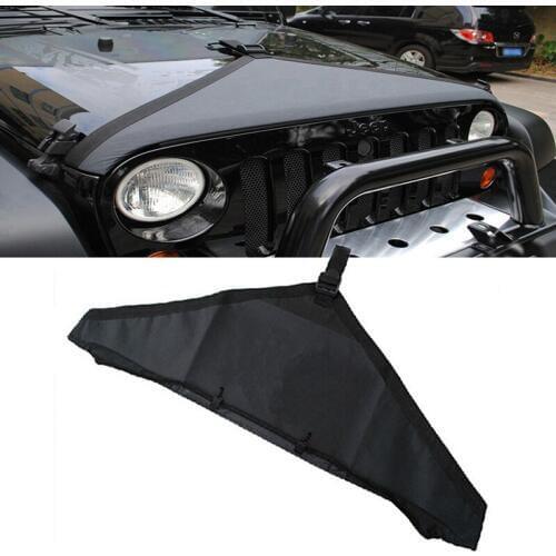 Chuang Qian Car Mask T-Style Front Hood Cover Bra Engine Protector For Jeep Wrangler JK 2007-2018