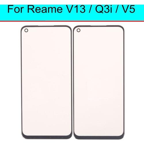1pc For OPPO Realme V13 V5 Q3i Touch Screen Front Glass Touchpad Replacement Outer Panel Lens Cover Repair Part