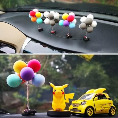 Multicolour Lovely Balloon Cute Auto Ornaments Car Decoration Mini Console Dashboard Decoration Car Interior Supplies