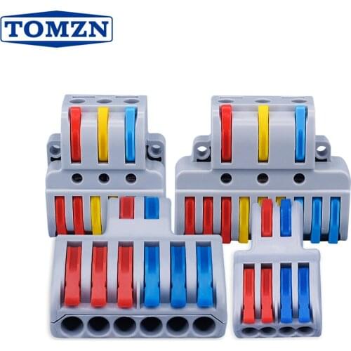 10pcs Quick Wire Connector LT SPL Universal Wiring Cable Connectors Push-in Conductor Terminal Block electrical splitter