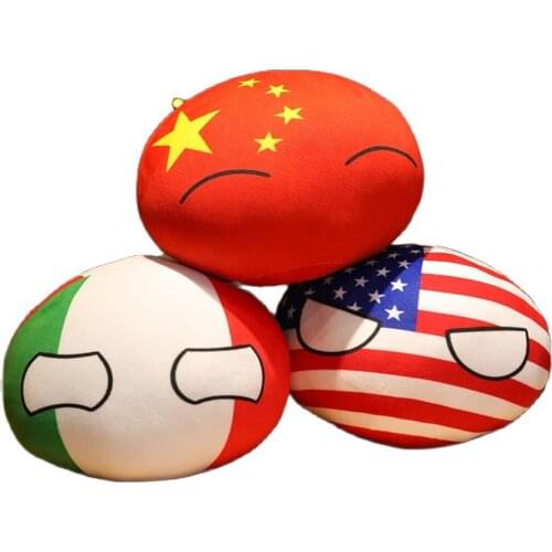 10cm -40cm Country Ball Toy Plush Pendant Polandball Plush Doll Countryball USSR USA FRANCE RUSSIA UK JAPAN GERMANY ITALY