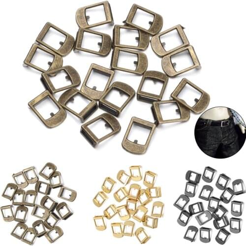 20Pcs Mini Doll Belt Buckle Ultra-small Tri-glide Buckle For Doll Bags Shoes Clothes Decoration Craft Buttons Doll Accessories