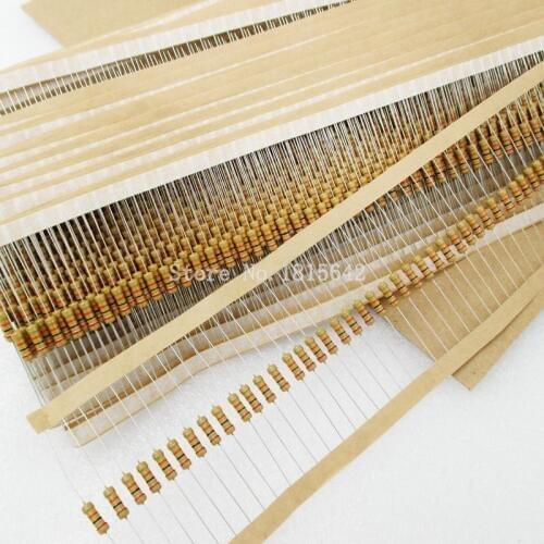 100PCS/LOT 1/2W Carbon Film Resistors 5% Error 470R ohm 470 Ohm Color Ring Resistance