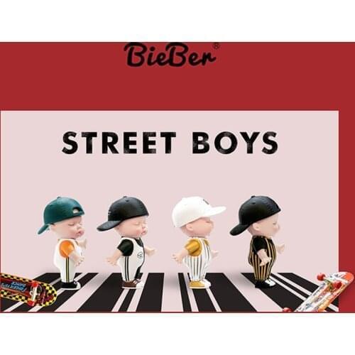 8cm Bieber Baby Doll Toy Sleeping Cute Baby Kawaii Street Boys Guess Bag Vinyl Doll Mini Ornament Figure Blind Box for Boys Gift