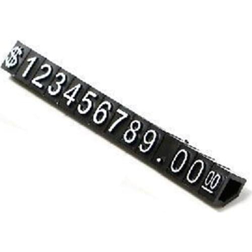 White On Black Adjustable Number Stand Sale Price Display Blank Tag Label Retail Shop Accessories Supplies