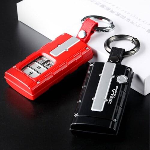 Engine Concept Key Case Rings Cover For Honda Civic Accord CR-V HRV JAZZ Honda VTEC hONDA JDM Refitted key case