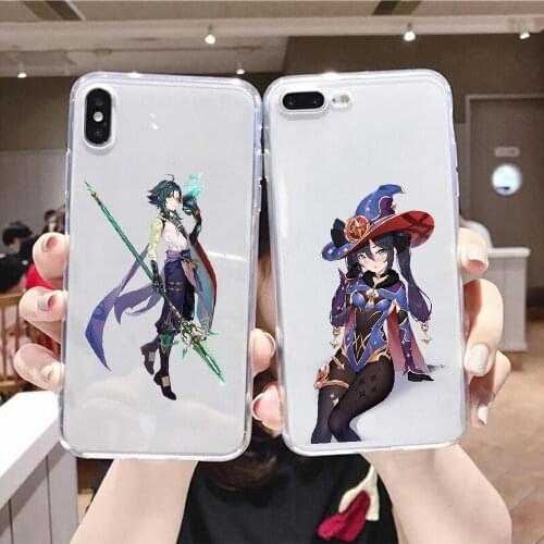 Genshin Impact Game xiao mona Phone Case For Huawei Honor 6 7 8 9 10 10i 20 A C X Lite Pro Play transparent silicone shell