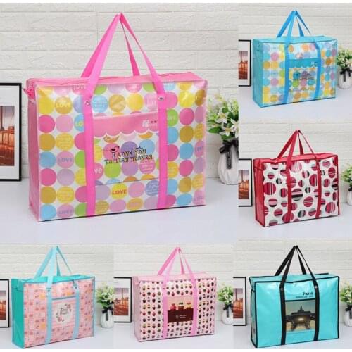 Kids Quilt Storage Bag Home Printed Waterproof Clothes Organizer Portable Thicker High Capacity Dustproof Closet Sundries Pouch