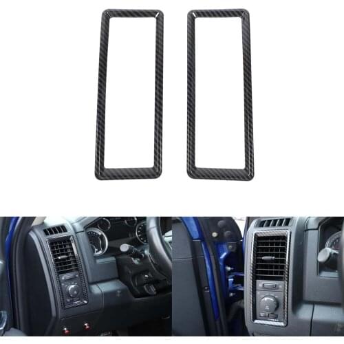 For Dodge Ram 2010-2017 Car Central Console Side Air Vent Frame Trim Styling Interior Car Accessories