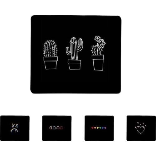 FHNBLJ Color Pattern on a black background Rubber Mouse Durable Desktop Mousepad Top Selling Wholesale Gaming Pad mouse