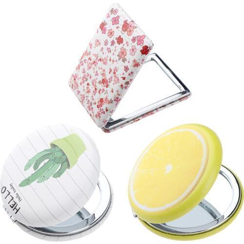 Beauty Pocket Mirrors Dual-Sides Portable Makeup Mirrors Cosmetic Mirror, Great Gift for Little Girls