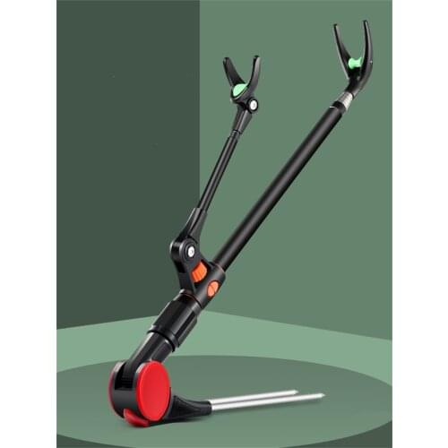 Fishing accessories telescopic ground fishing rod bracket folding stainless steel fishing rod bracket fishing box fishing chair