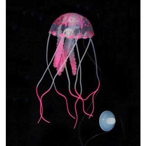 Silica Gel Simulation of Jellyfish Fish Tank and Aquarium Decoration Accessories Home Decor Fish & Aquatic Pets PINK e Dia