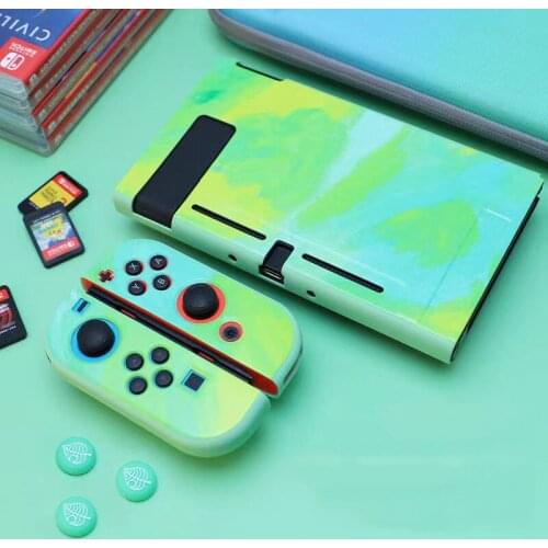 For nintendo switch carrying case silicone carcasa nintendo switch cover green nitendo swich nintendo switch accessories joycon