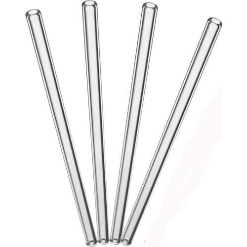 60 Pcs 18 Cm/7 Inch Straight Clear Glass Drinking Straws Eco-Friendly Reusable Wedding Birthday Party Thick Straws Wholesale