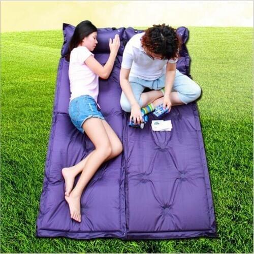 Thick 3CM Outdoor camping mat Air automatic inflatable mattress beach mat seat foam waterproof Can be spliced camping mattres