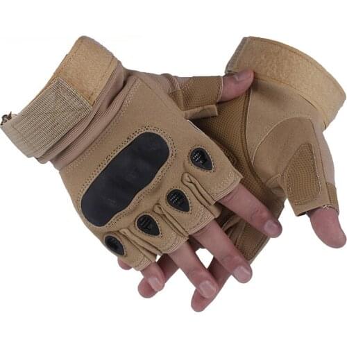 Military Tactical Gloves Non-slip Mens Half-finger Wear-resistant Non-slip Outdoor Riding Climbing Climbing Fighting