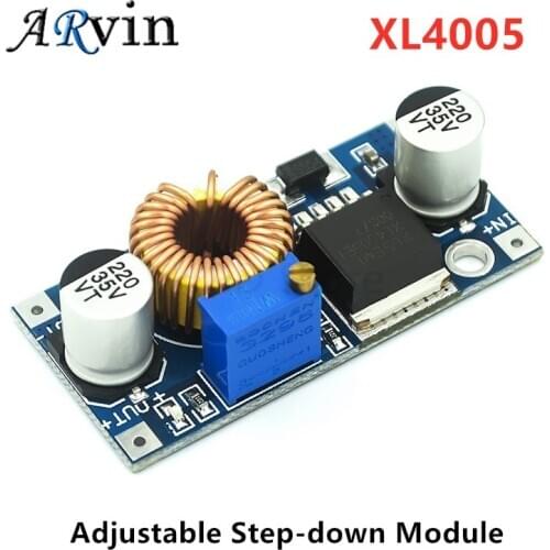 XL4005 DSN5000 Beyond LM2596 DC-DC Adjustable Step-down 5A Power Supply Module,5A Large current Large power