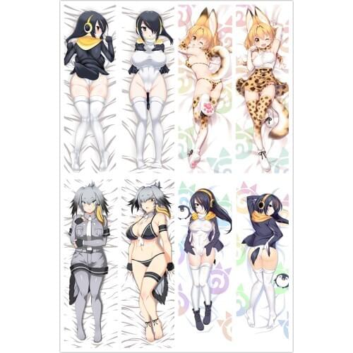 Japanese Anime Games Dakimakura Body Kemono Friends 150x50cm 100x35cm Pillowcase Pillow Case Cover Manga