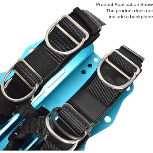 Backplate Harness Set Durable High-strength Dive Accessories Scuba Diving Set Adjustable Wear-resistant Anti-corrosion Diving