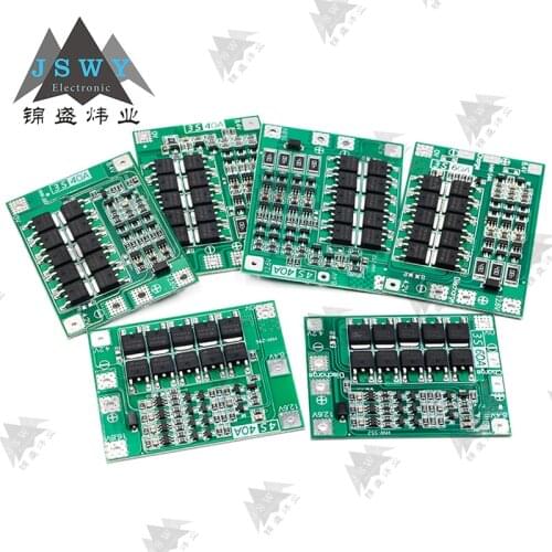 3S 4S 40A 60A Li-ion Lithium Battery Charger Protection Board 18650 BMS For Drill Motor 11.1V 12.6V/14.8V 16.8V Enhance Balance