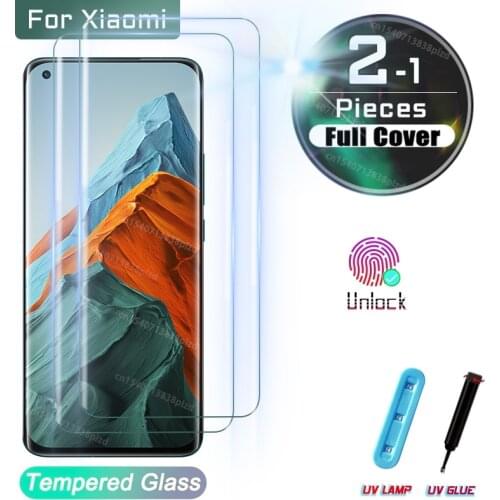 UV Tempered Glass For Xiaomi Mi 11 Ultra Screen Protector Note 10 Lite Pro Note10 11i Mi11 Mi10 10S S 11Lite 5G Mix4 Mix 4 Film