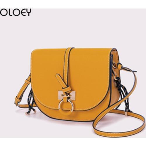 2019 New Women Tassel Shoulder Bag Saddle Bags Quality Female Purses and Handbags PU Leather Shoulder Messenger Bags Sac A Main
