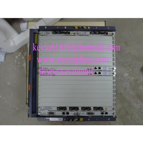 ZTE EPON or GPON optical line terminal C300 with front chassis, 2*SCXL+2*GUFQ with 2 modules+2*PRWH with 8 port pon board