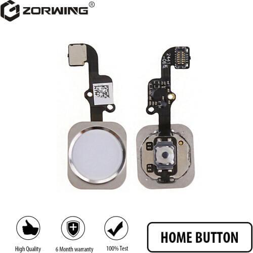 1 PCS 4.7/5.5 inch Home Button with Flex Cable for iPhone 5S 6 6S Plus Black/White/Gold Home Flex Assembly repair parts