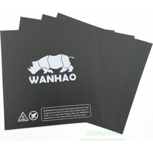 10pcs 220x220mm Wanhao i3 V2.1 3D printer spare parts printing heated bed sticker similar with Buildtak i3 heated plate