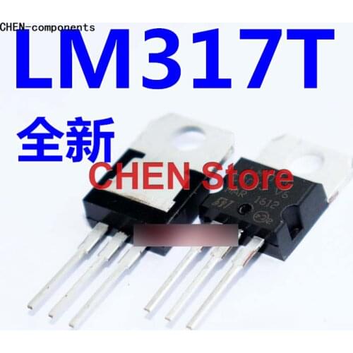 10pcs New LM317T LM317 T0-220 adjustable three-terminal voltage regulator