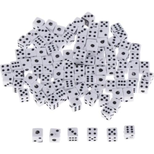100pcs 6 Sided Dice 5mm For Party Table Games