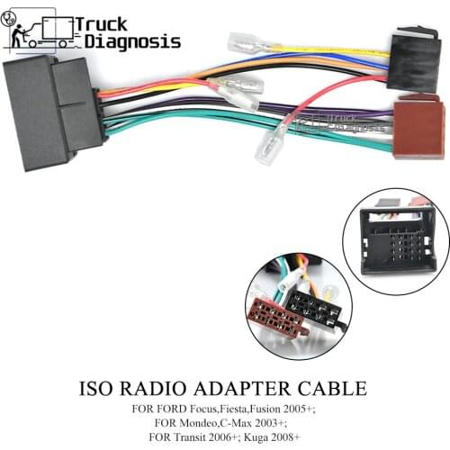 12-023 ISO RADIO ADAPTER CABLE FORFORD forFocus,Fiesta,Fusion 2005+;Mondeo,C-Max 2003+;Transit 2006+; Kuga 2008
