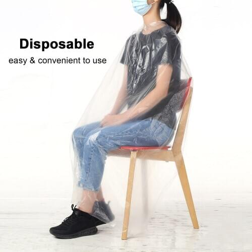 50 Sheets Disposable Hair Salon Capes Haircut Apron Salon Barber Accessory Waterproof Thick & Smooth Hair Cutting Shampoo Capes